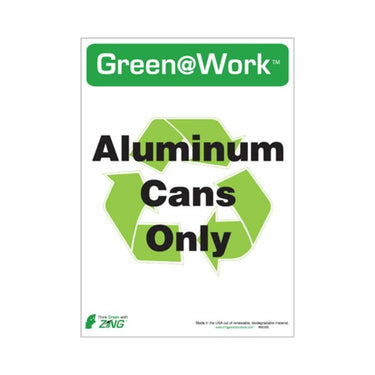 ZING Green At Work Label, 7x5, 5/PK- Model 0028S